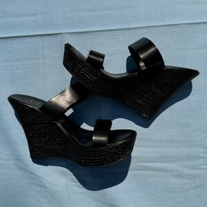 Italian shoemaker wedge sandals